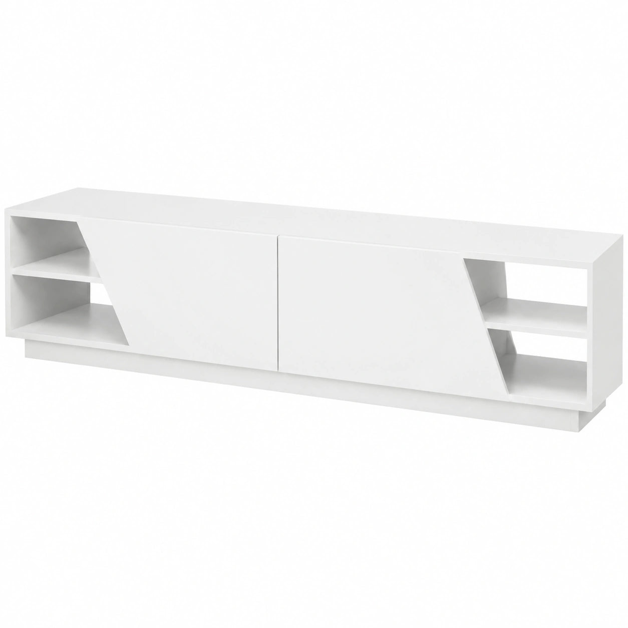 Mobile porta TV Nyx, Credenza da soggiorno, Armadio basso per TV, Base parete attrezzata, 240 × 37h47 cm