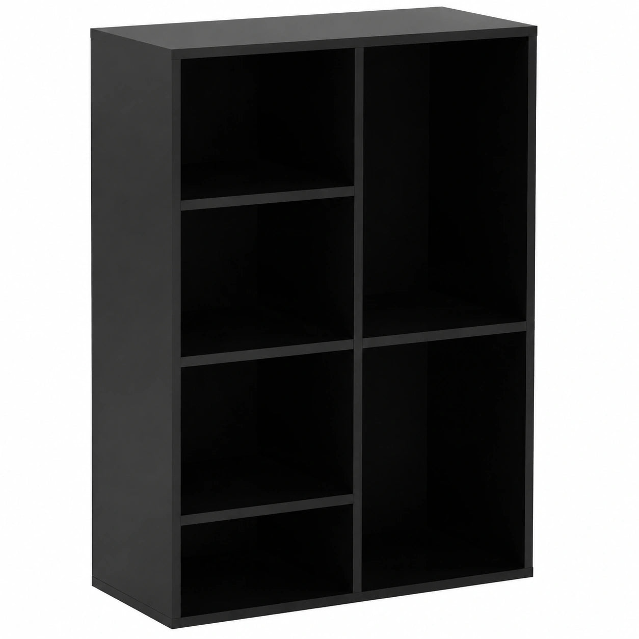 Libreria a Cubi Componibile, Scaffale Modulare Nero a 5 Scomparti, Mobile Multiuso per Soggiorno, Camera e Ingresso, Moderno