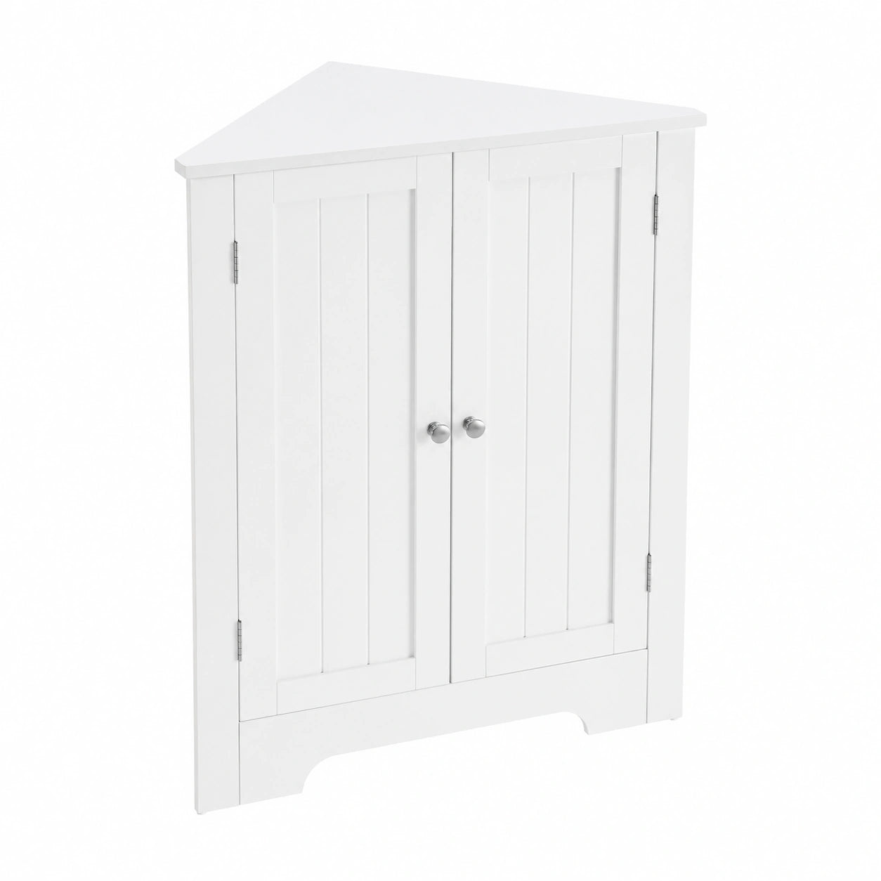 Mobile Ante e Ripiano Regolabile, per Bagno Cucina Soggiorno, Stile Farmhouse Moderno, Bianco Nuvola BBC844P31, 60 × 33.6 × 80 cm