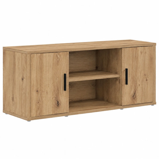 Mobile TV Rovere Artigianale 100 × 35 × 40 cm Legno Multistrato, Mobile Basso per Soggiorno, Stile Moderno, Comodo per Riporre, Console per Media