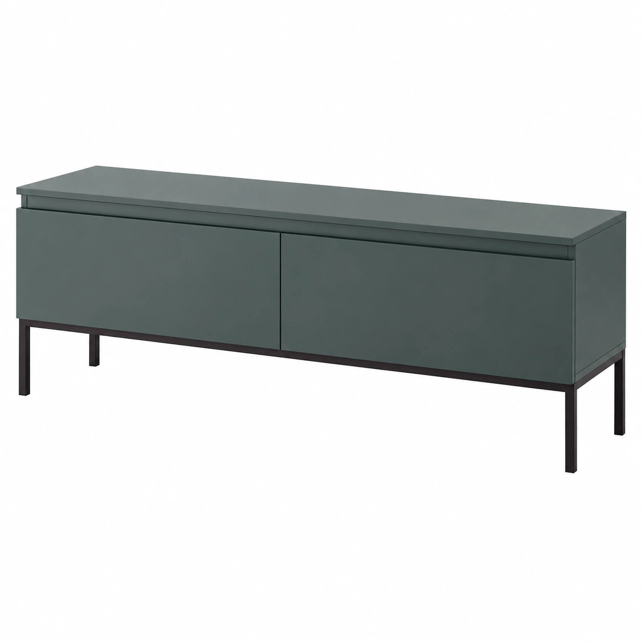 Mobile TV Mobile Porta TV 2 Ante 150 cm Con Piedini Neri Per Soggiorno Camera Da Letto Verde Scuro Bemmi