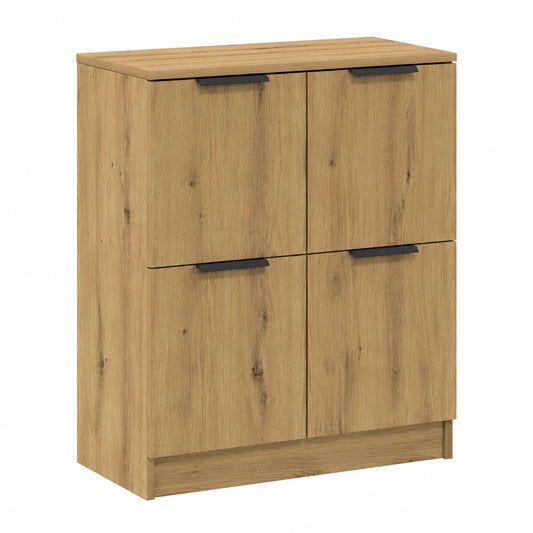VidaXL Dressoir 60 × 30 × 70 cm bewerkt hout artisan eikenkleurig