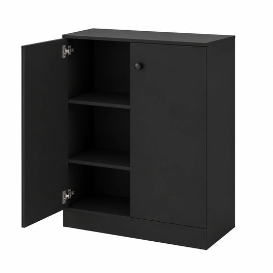 Credenza da Cucina con 2 Ante, Mobile Buffet Basso con Dispositivi Antiribaltamento, Armadio Dispensa per Soggiorno, Sala da Pranzo, Camera da Letto