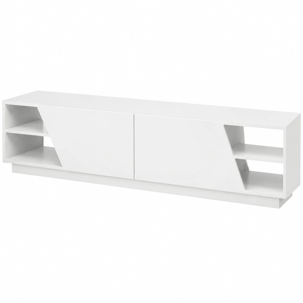 Mobile porta TV Nyx, Credenza da soggiorno, Armadio basso per TV, Base parete attrezzata, 240 × 37h47 cm
